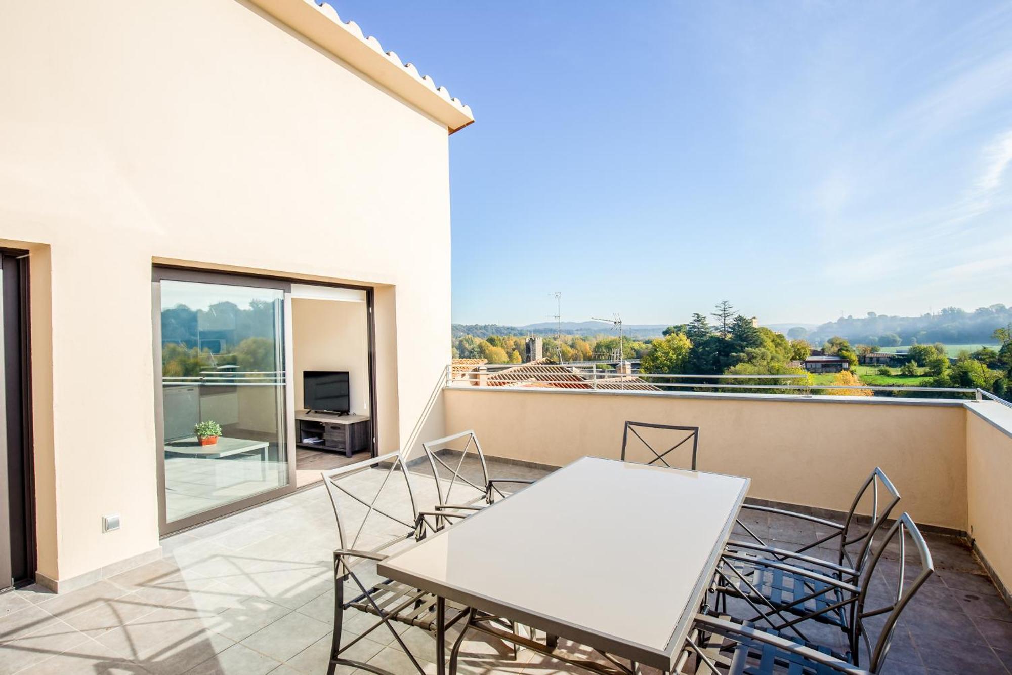 Can Cintet 3 Apartamento Con Terraza En Besalu Besalú Exterior foto